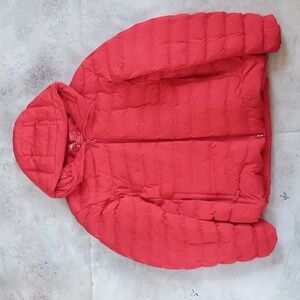 T WORLD PARKA PUKEN CON CORRO RED PUFFER JACKET